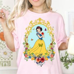 vintage snow white princess png. snow white retro digital download. snow white princess png. princess flower png.