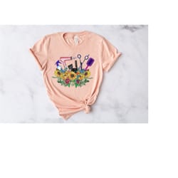 hair stylist bouquet t-shirt, hair dresser shirt, licensed hairapist, gift for hairdresser, beautican shirt, hair dresse