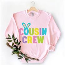 cousin crew shirt, bunny cousin shirt, matching easter shirt, family easter t-shirt, easter egg hunt tee, family cousin