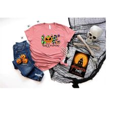love halloween shirt, spooky vibes shirt, halloween gift, cute halloween tee, pumpkin shirt, halloween mom, women hallow