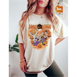vintage disney halloween shirt, mickey ears halloween shirt, retro mickey halloween shirt, mickey halloween family match