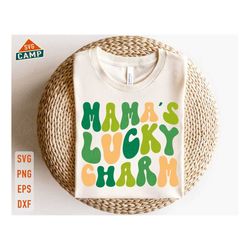 mamas lucky charm svg, lucky charm svg, st patricks day svg, kids st patricks day, shamrock svg, groovy st patricks, st