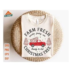 farm fresh christmas tree truck cakes svg, christmas cake svg, christmas tree farm, christmas tree cake, farm fresh svg,