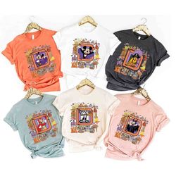 vintage mickey and friends halloween shirt, retro disneyland halloween shirt, disney pumpkin shirt, disney trip family s