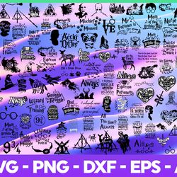 harry potter svg mega bundle , harry potter png , for cricut, magic