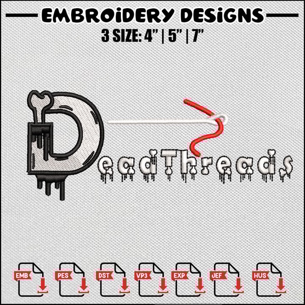Dead threads embroidery design, Embroidery design, Embroider | Inspire ...