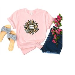blessed nana shirt, leopard sunflower blessed nana shirt, grandma shirt, grandma holiday shirt, gift for nana, grandma t