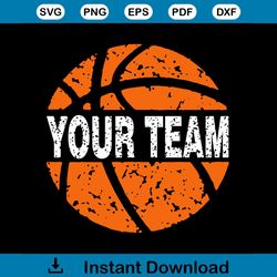 Basketball, Your Team, Team Work svg