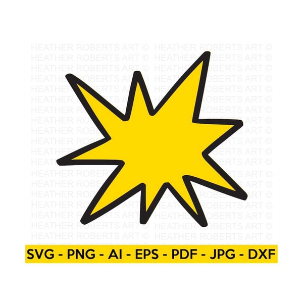 Explosion with Outline SVG, Explosion Fill SVG, Explosion Cl | Inspire ...