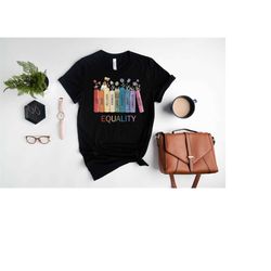 equal rights shirt, book flower shirt, social justice t-shirt, equality peace love kindness sweatshirt, feminist gift fo
