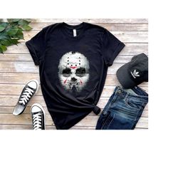jason voorhees mask shirt, friday the 13th t-shirt, halloween horror movie tee, jason voorhees shirt, vintage freddy shi