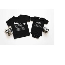big brother shirt, big brother t-shirt, pregnancy announcement, sister noun shirt, seester definition tee, best sister g
