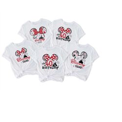 40th birthday shirt, best birthday shirt, minnie 40 years old shirt, 40th birthday shirt for women, birthday squad tee,