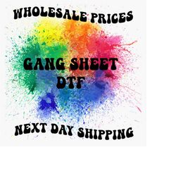 custom dtf gang sheet, dtf transfers ready for press, wholesale dtf transfers, high quality dtf, full color dtf for shir