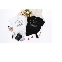 fianc t-shirt, couple gift tee, engagement party shirts, mickey and minnie fiance t-shirt, disney couple t-shirt, bachel