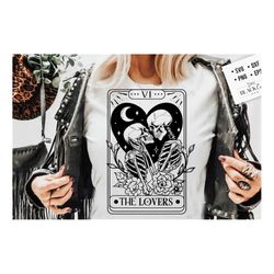 the lovers tarot card svg, the lovers svg, the lovers svg, skeleton love tarot card svg, skeleton love valentine svg