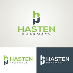hasten pharmacy logo design template 137