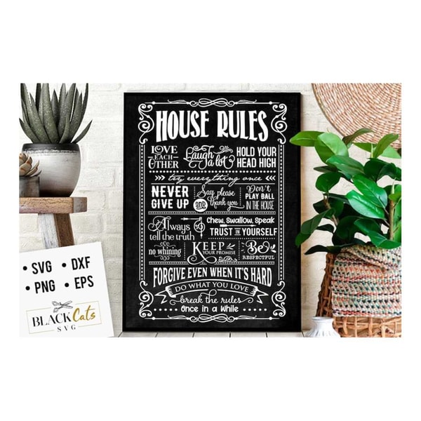 House Rules SVG, House rules poster svg, Welcome to our hous - Inspire ...