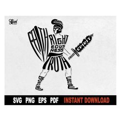 armor of god svg, shield of faith svg, sword of the spirit svg, belt of truth svg, shoes of-hieugenesis