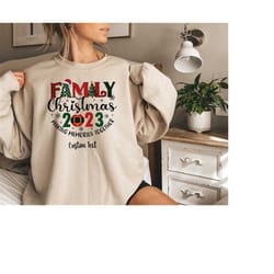 family christmas 2023 making memories together shirt, custom christmas sweatshirt, xmas custom shirt, personalize matchi