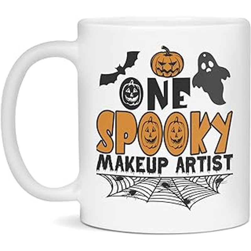 Halloween Mug For Makeup Artist, Makeup Artist Halloween Mug, 11-Ounce White.jpg