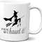White Color Witch Theme Coffee Mug Halloween Gift Witchy 11 oz Ceramic Tea Cup.jpg