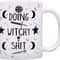 ThisWear Witch Mug Doing Witchy Sh-t Coffee Mug Halloween Cup Witch Coffee Cup Funny Coffee Mug Tea Cup White.jpg