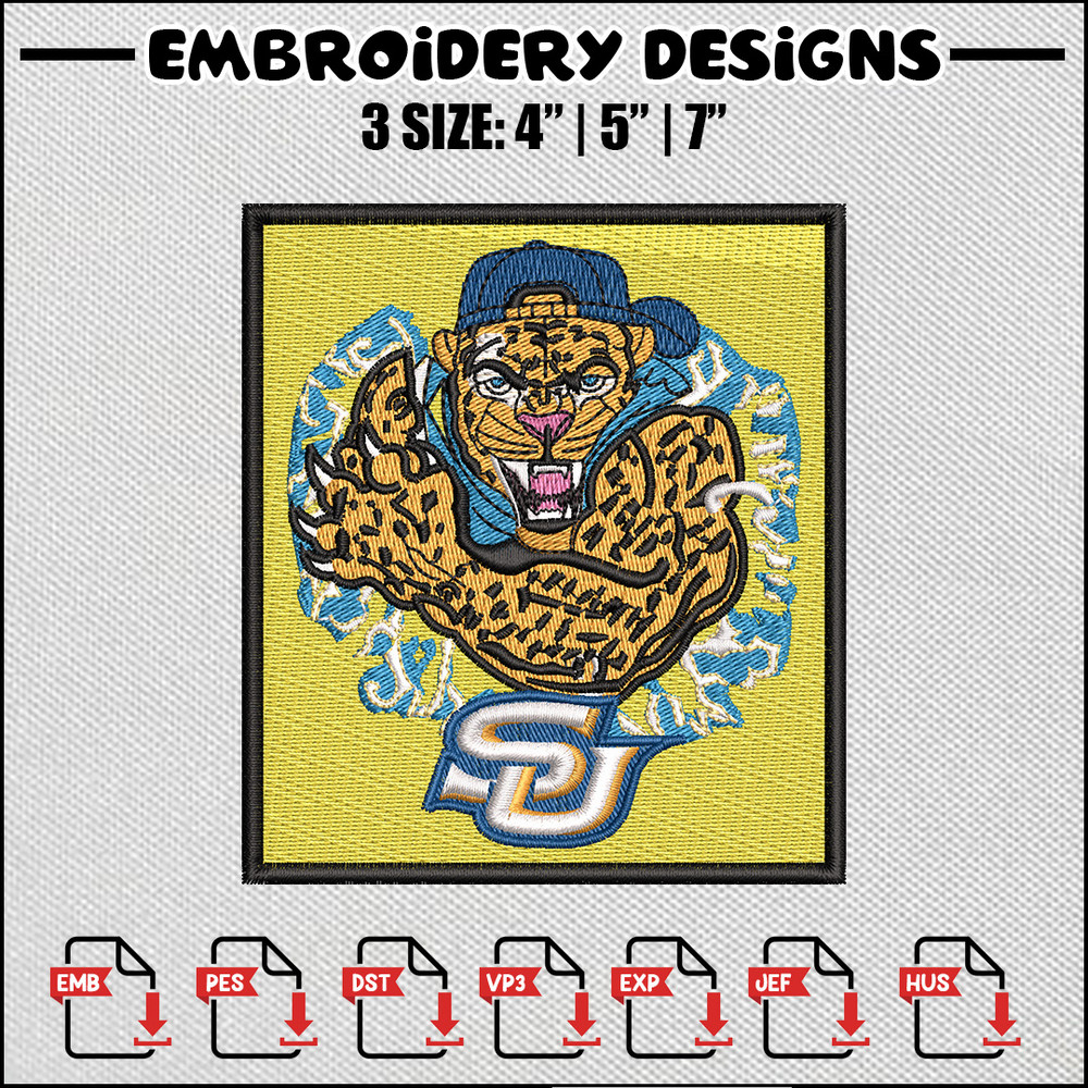 Lion frame embroidery design