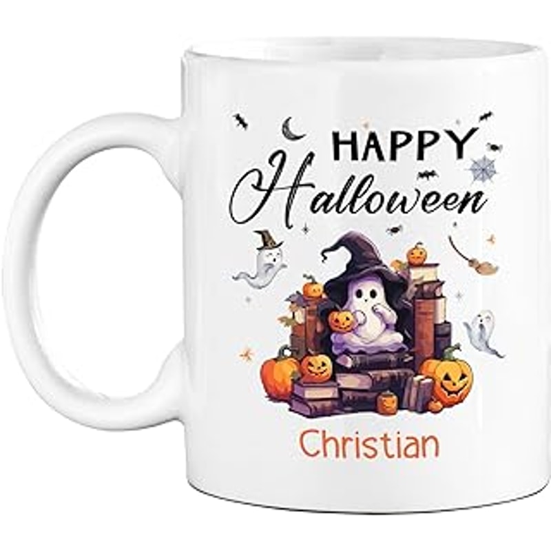 Personalized Happy Halloween White Coffee Mug, Happy Halloween Coffee Cup 11 Oz 15 Oz, Funny Witch Ceramic Teacup Gifts.jpg