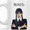 MOOD Wednesday Addams Coffee Mug - Halloween Themed Cup - Inspirational And Sarcasm - Coffee Tea Mug - White (11 Ounces).jpg