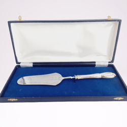 cake spatula in silver 800 original in gift box wedding silverware anniversary cake or pastry serving liberty style orig