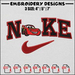 nike mcqueen embroidery design, nike design, embroidery design, embroidery files, embroidery shirt, digital download