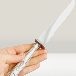 serving knife sheffield ambassador cutlery handle in sterling silver in gift box for cake or meet carving wedding libert