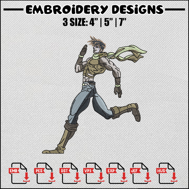 Runner embroidery design