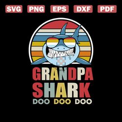 grandpa shark doo doo doo svg,grandpa shark svg, cricut file, silhouette cameo, shark svg, png, dxf eps