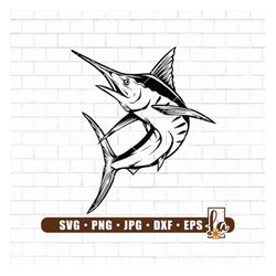 Marlin Fishing Svg | Fishing Svg | Marlin Fish Png | Marlin Clipart | Marlin Vector | Marlin Cricut | Fish Svg | Fish Ho