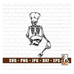 chef skull svg | skeleton chef svg | chef shirt | chef skull shirt | skull chef svg | master griller dad svg | instant d