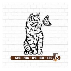 cute cat svg | cat svg | curious kitten clipart | cat clipart | peeking face animal vector | cat png | cricut & silhouet