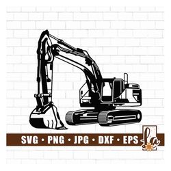 excavator svg | heavy equipment svg | construction logo svg | excavator clipart | excavator cut file | excavator png | p
