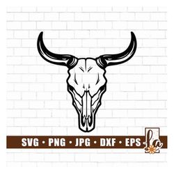 Cow Skull svg | Long Horn svg | Long Horn Skull svg | Bull Skull png | Texas Long Horn Skull | Boho svg | longhorn | buf