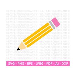 pencil svg, pencil clipart, drawing material, back to school, school supplies, teachers pencil, notebooks, writing utens