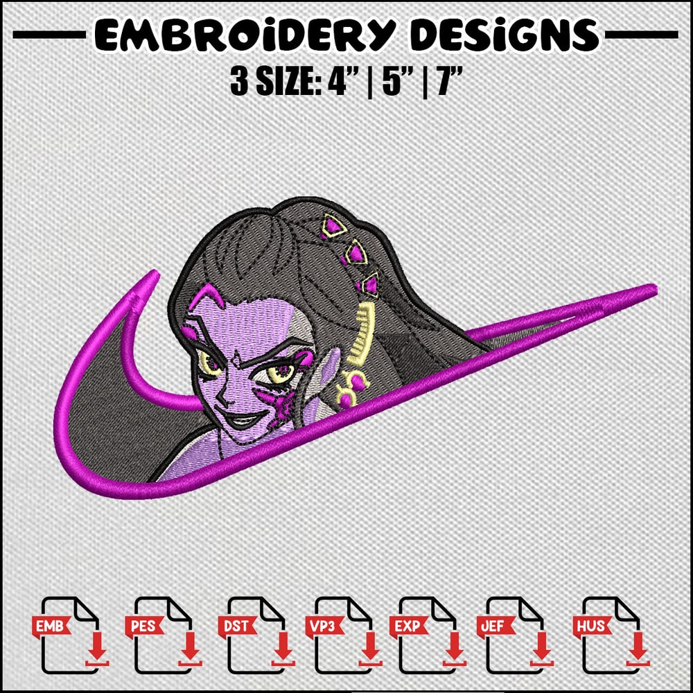 Daki nike embroidery design
