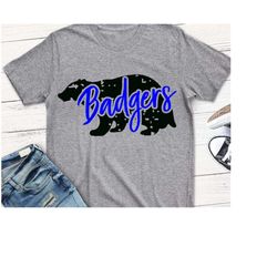 badgers svg, badger svg, svg, badgers, grunge svg, distressed, badgers shirt, shorts and lemons, digital download, vinta