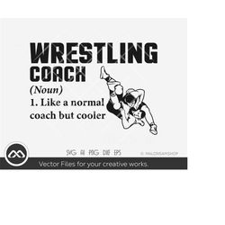 wrestling coach noun svg, wrestling svg, wrestler svg, wrestle svg, dxf, png, eps, cut file for lovers