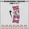 Hello kitti nike embroidery design