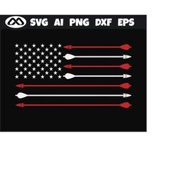 archery bow hunting svg american flag - archery svg, bow hunting, hunting svg, arrow svg, archery clipart