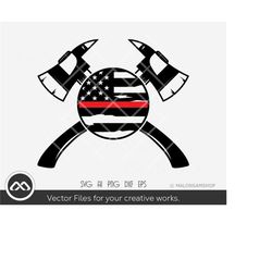 firefighters svg file us flag - fireman svg, fire department svg, fire fighter svg, png, dxf eps, cut file for cricut