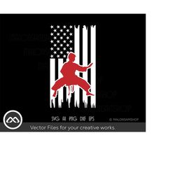 karate svg kid - karate svg, martial arts svg, taekwondo svg, cricut file for karate lovers