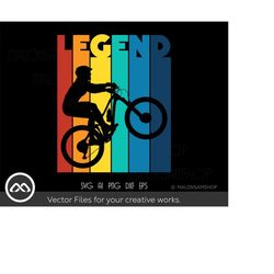 mountain bike svg legend - mountain bike svg, cycling svg, bicycle svg, mountain biking svg, mtb svg, dxf, png