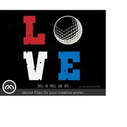 golfer svg love - golf svg, golfing svg, golfer svg, golf clipart, golf cut file for lovers
